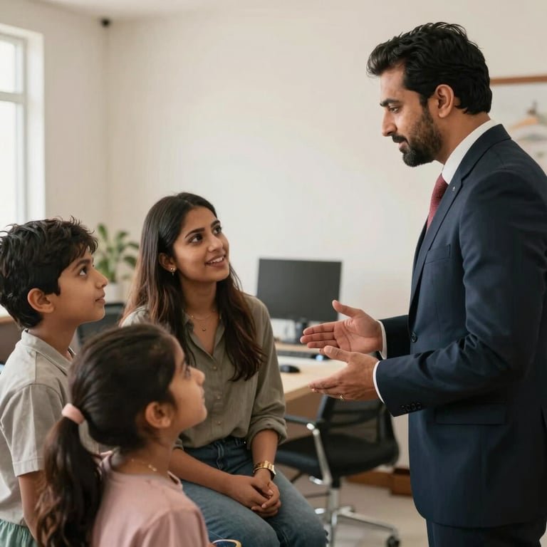 Professional domestic staff serving in a clean home