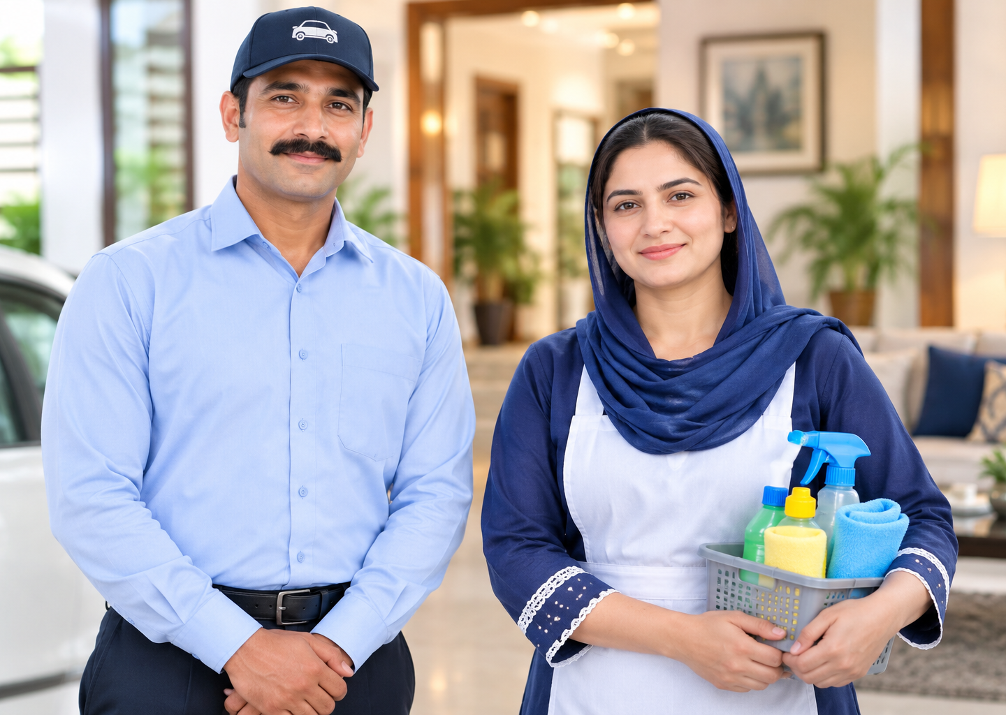 Husband Driver & Wife Housemaid Couple